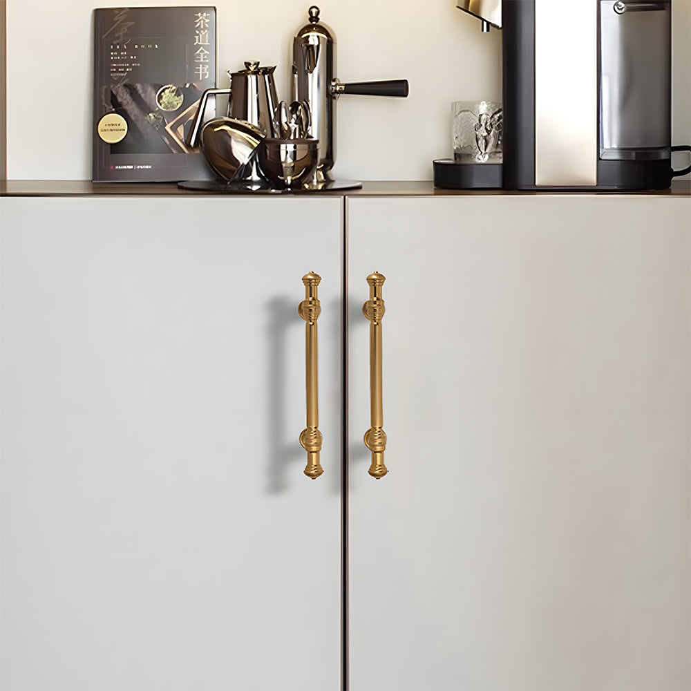 Light Luxury French Gold Wardrobe Door Drawer Cabinet Handles