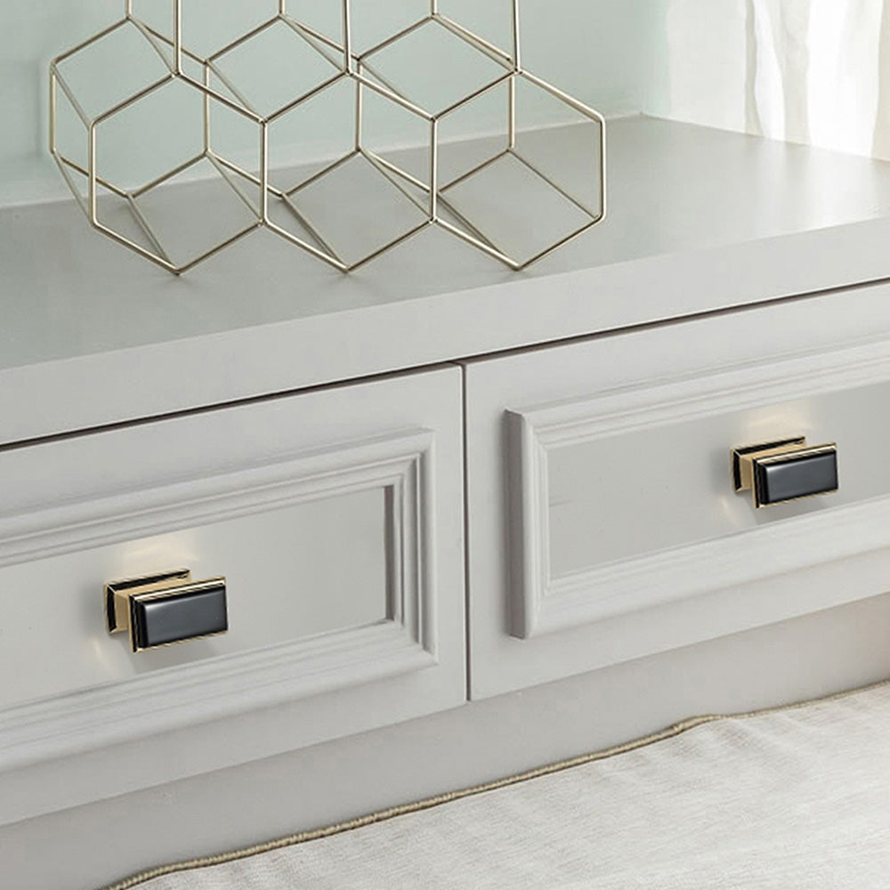 Modern Black Gold  Wardrobe Cabinet Pulls