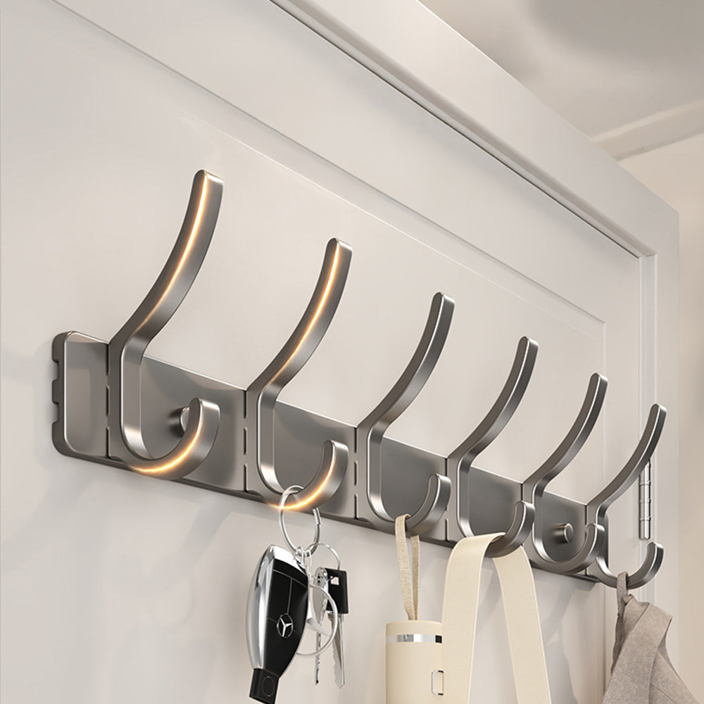 Bedroom Door Coat Storage Aluminum Alloy Steel Hook