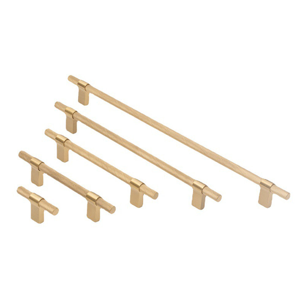 Simple Brass Cabinet Door Handle Black Gold Long Pull