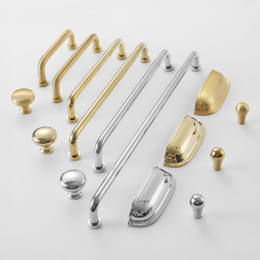 Luxurious Nordic Brass Cabinet Drawer Handles