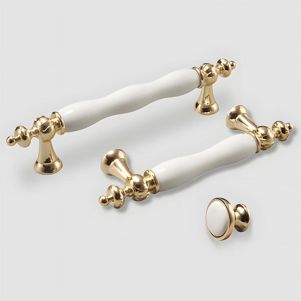 Luxury Elegant Ceramic Cabinet Drawer Pulls