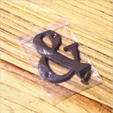 Antique Cast Wrought Iron House Alphabet Letters