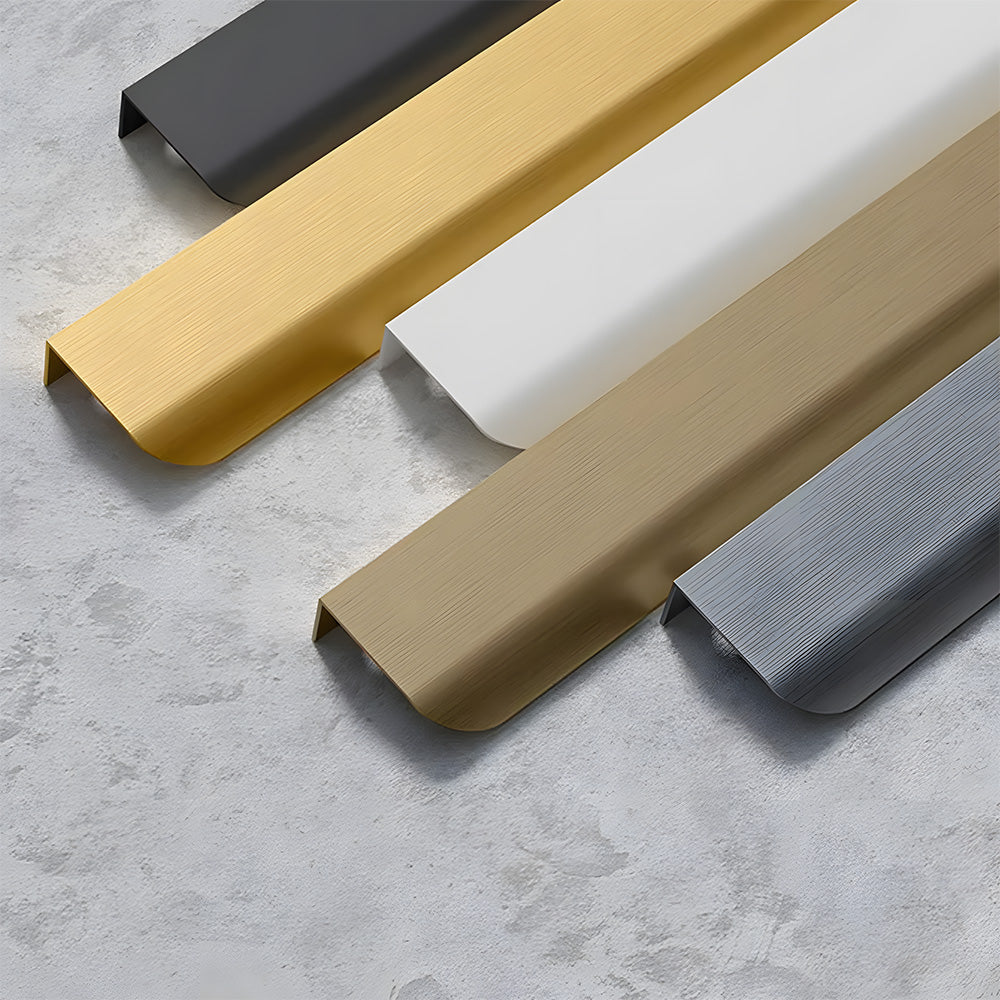 Long Multicolored Simple Invisible Finger Cabinet Drawer Handle