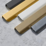 Long Multicolored Simple Invisible Finger Cabinet Drawer Handle