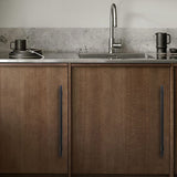 Simple Brass Cabinet Door Handle Black Gold Long Pull
