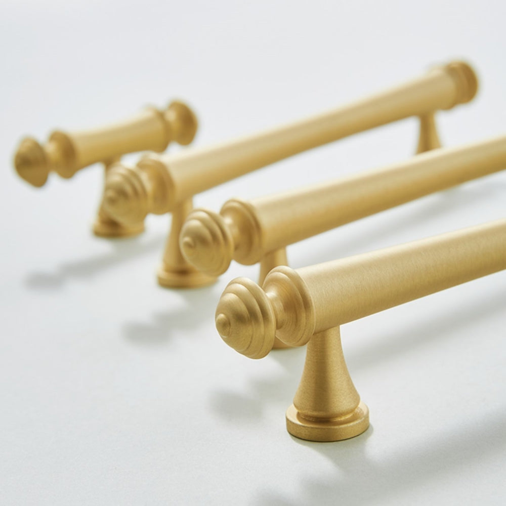 Soild Gold Brass Drawer Pulls Cupboard Cabinet Knobs