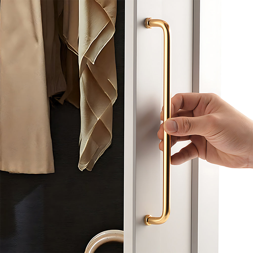 French Minimalist U-shaped Rounded Arc Cabinet Handles