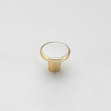 Simple Gold Solid Cabinet Handle Round Corner Pull