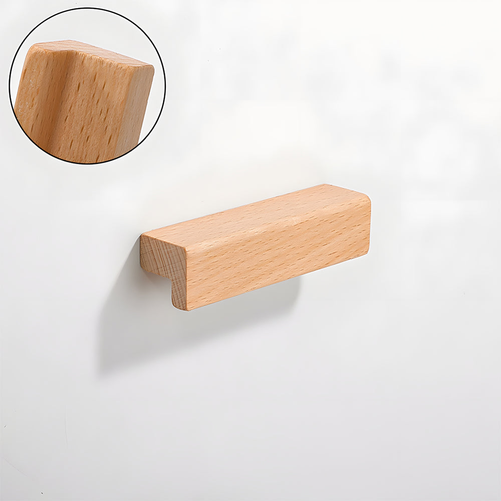 Natural Wood Lucky 7 Cabinet Handles