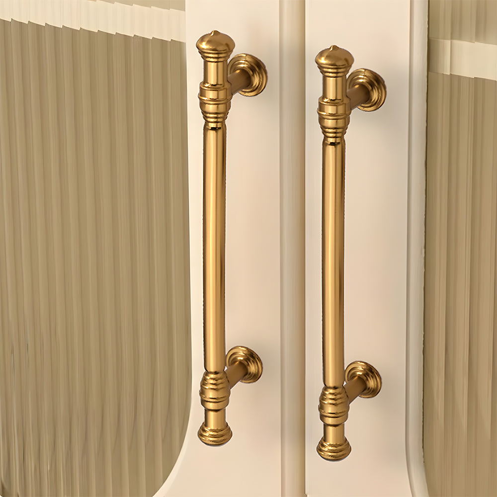 Light Luxury French Gold Wardrobe Door Drawer Cabinet Handles