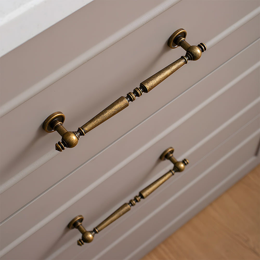 Vintage Simple Solid Brass Cabinet Pulls
