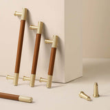 Cowhide Pure Brass Modern Simple Drawer Cabinet Handle