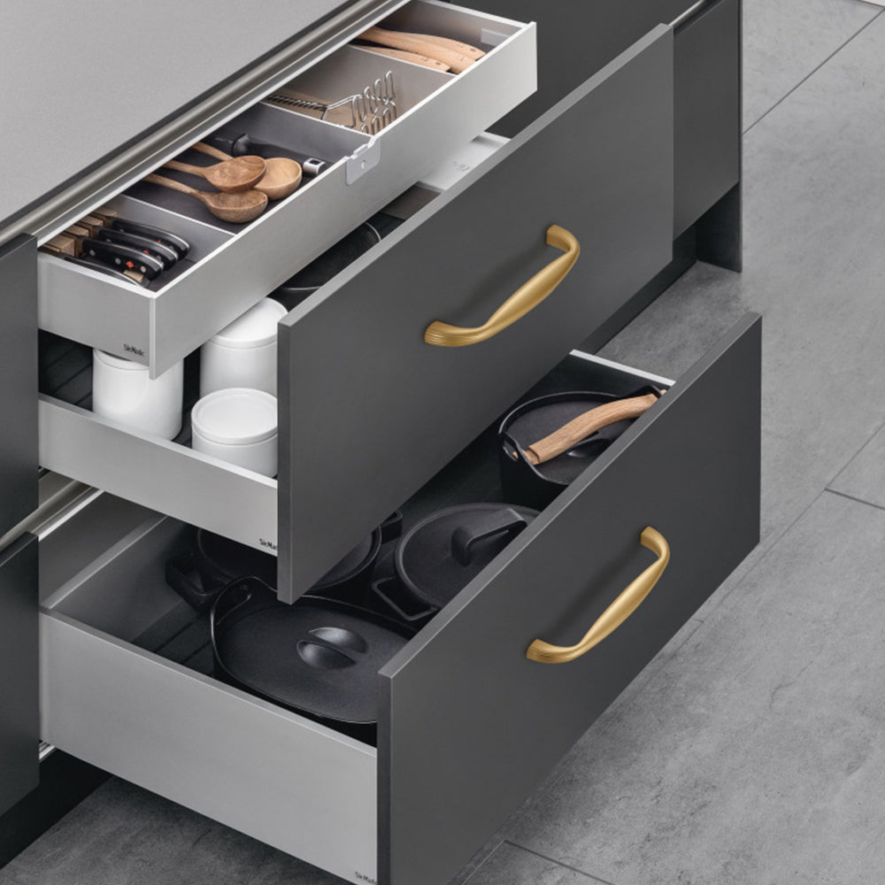 Modern Minimalist Curved Cabinet Knobs And Handles
