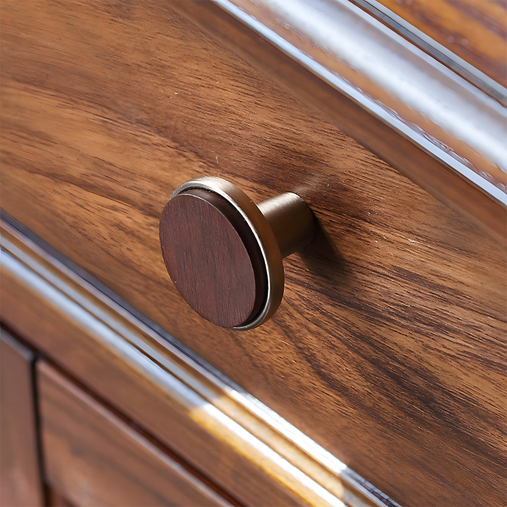 Modern Walnut Wooden Cabinet Handles