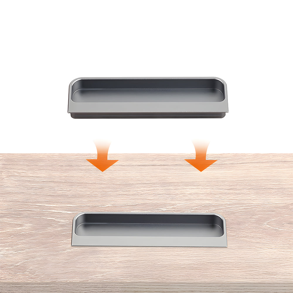 Sqaure Sliding Closet Door Handles Flush Pulls