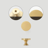 Rounded Edges Solid Brass Kitchen Cabinet Handles