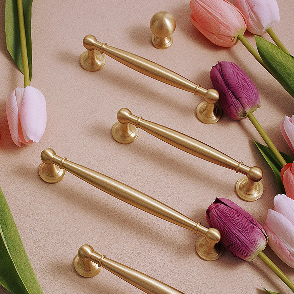 European Style Gold Wardrobe Cabinet Door Handle