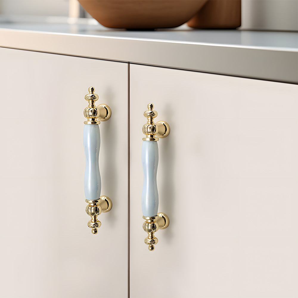 Luxury Colorful Ceramic Cabinet Wardrobe Handle