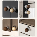 Solid Wood Suction Cup Cabinet Knob Door Hook