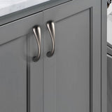 Simple Gold Modern Curved Cabinet Handles