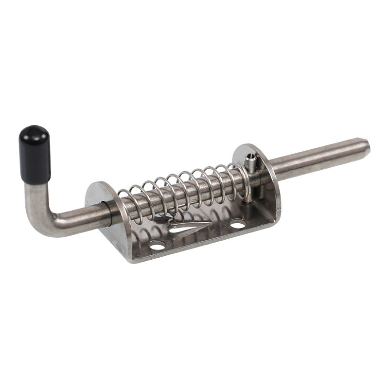 5 Inch Brushed Finished Spring Loaded Latch Pin 304 Stainless Steel Barrel Bolt Thickened 2mm Door Lock