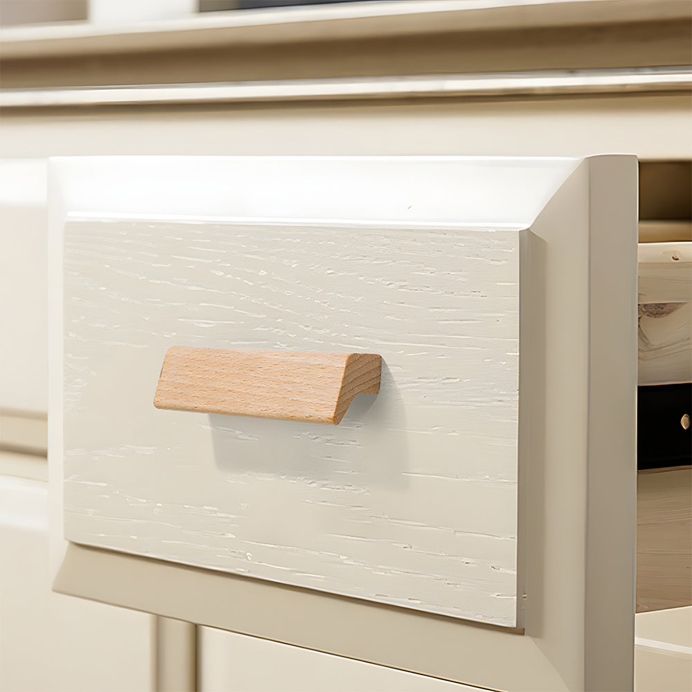 Natural Wood Lucky 7 Cabinet Handles