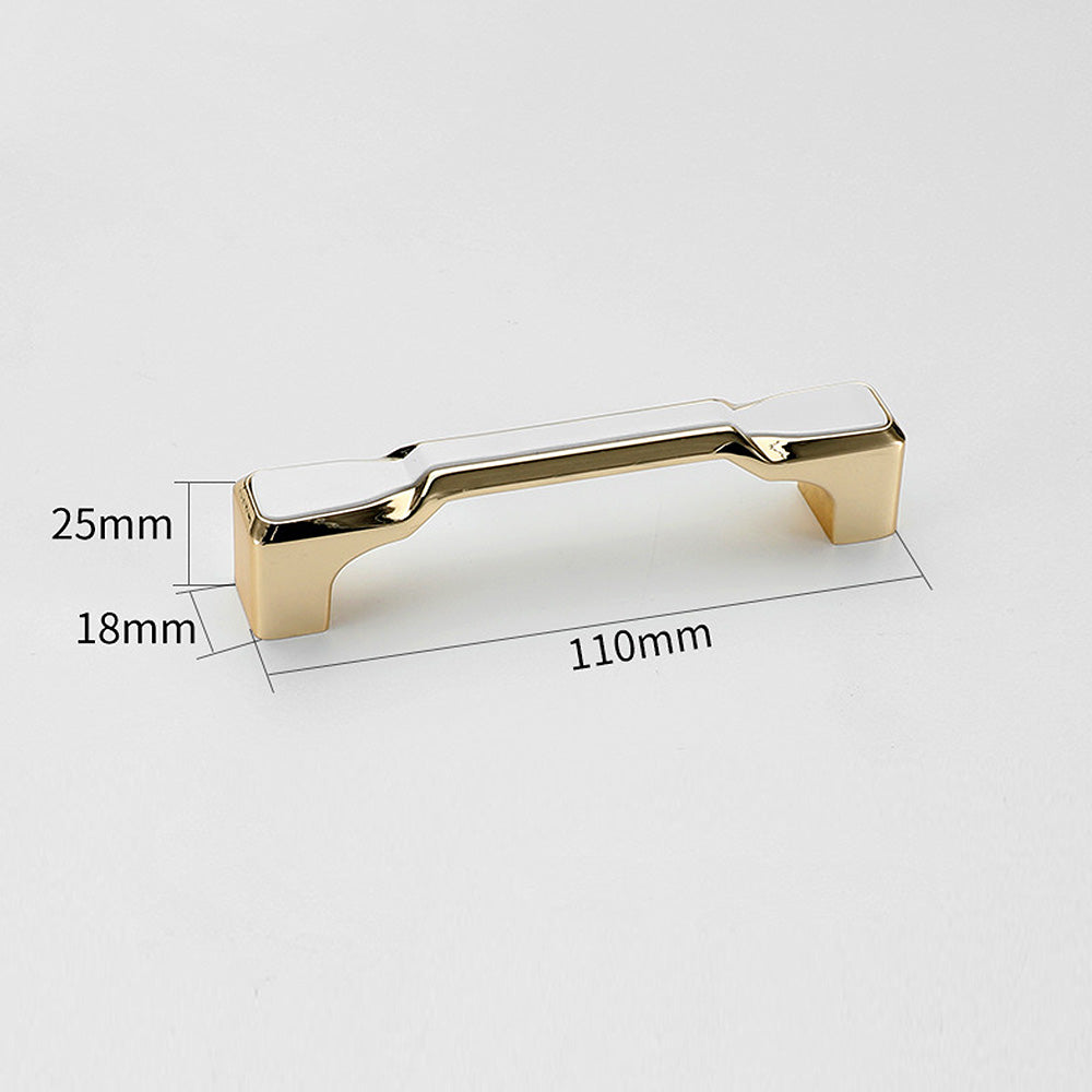 Simple Gold Solid Cabinet Handle Round Corner Pull