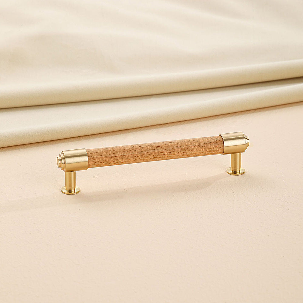 Brass Crystal Handle Cabinet Drawer Double Hole Pulls