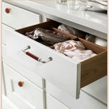 Full Grain Leather Brass Cabinet Wardrobe Pull And Knobs