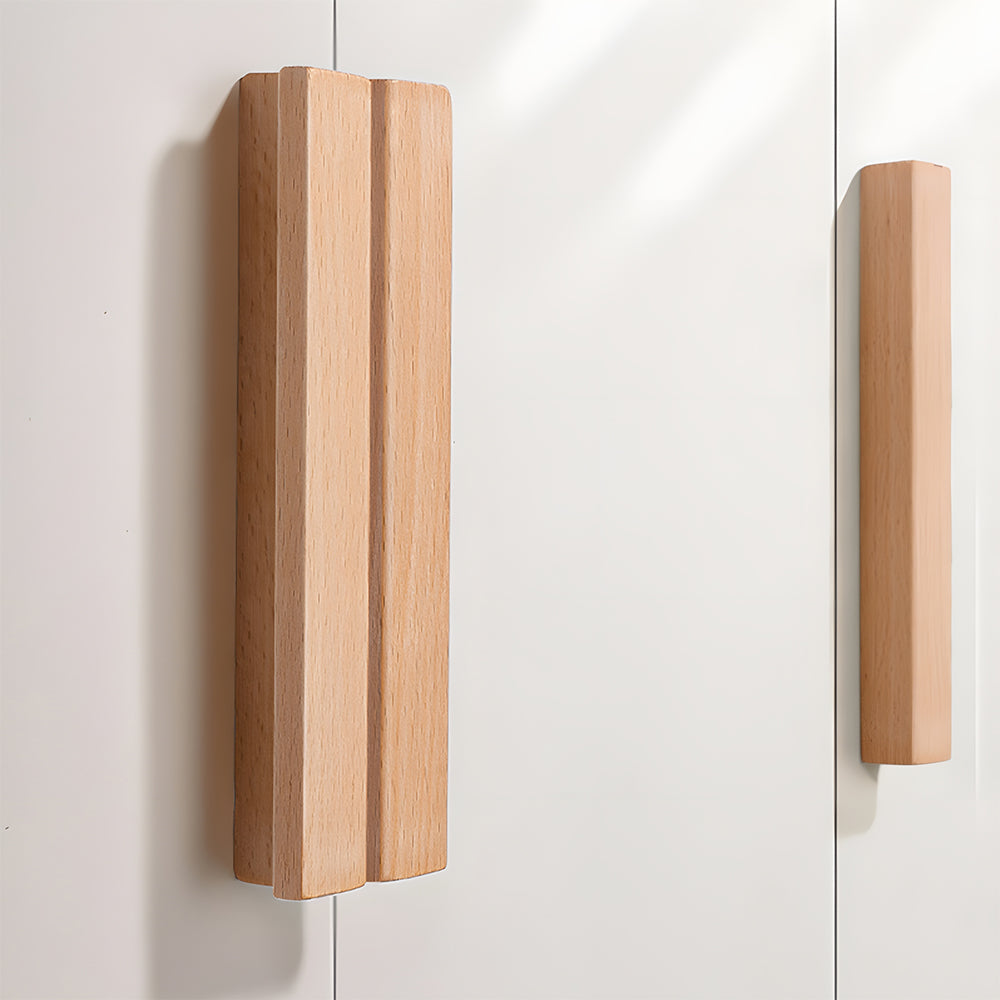 Natural Wood Lucky 7 Cabinet Handles