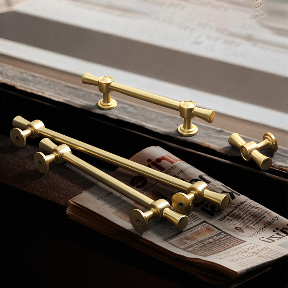 Brushed Brass Drawer Pulls for Cabinet