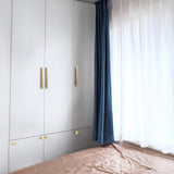Rounded Edges Solid Brass Kitchen Cabinet Handles