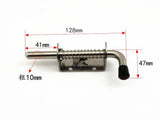 5 Inch Brushed Finished Spring Loaded Latch Pin 304 Stainless Steel Barrel Bolt Thickened 2mm Door Lock
