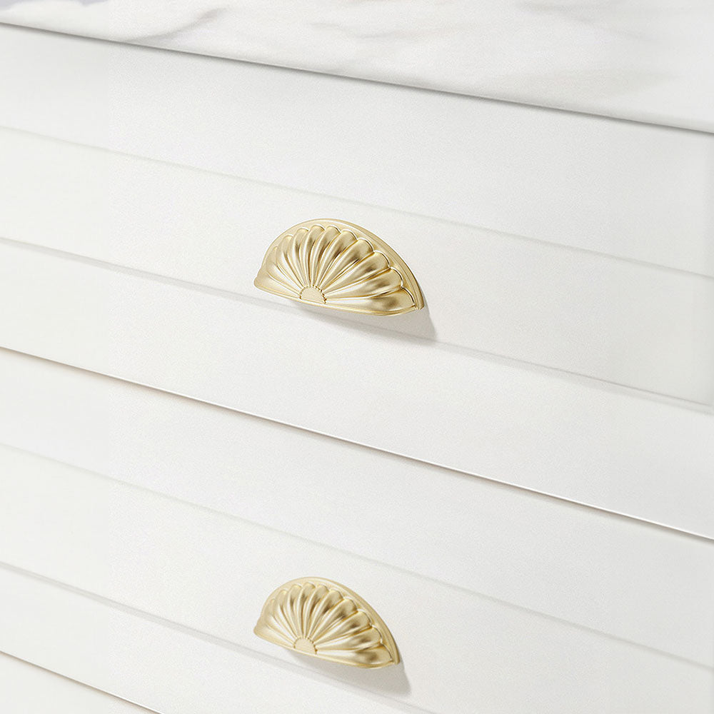 3 Inch Antique Shell Cabinet Cup Pulls