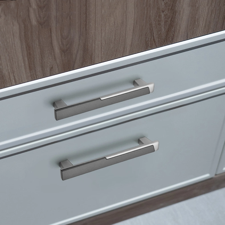 Zinc Alloy Modern Cabinet Handles Drawer Pulls for Kitchen