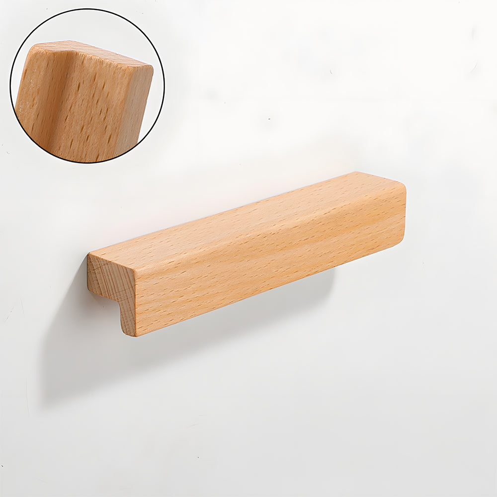 Natural Wood Lucky 7 Cabinet Handles
