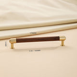 Brass Crystal Handle Cabinet Drawer Double Hole Pulls