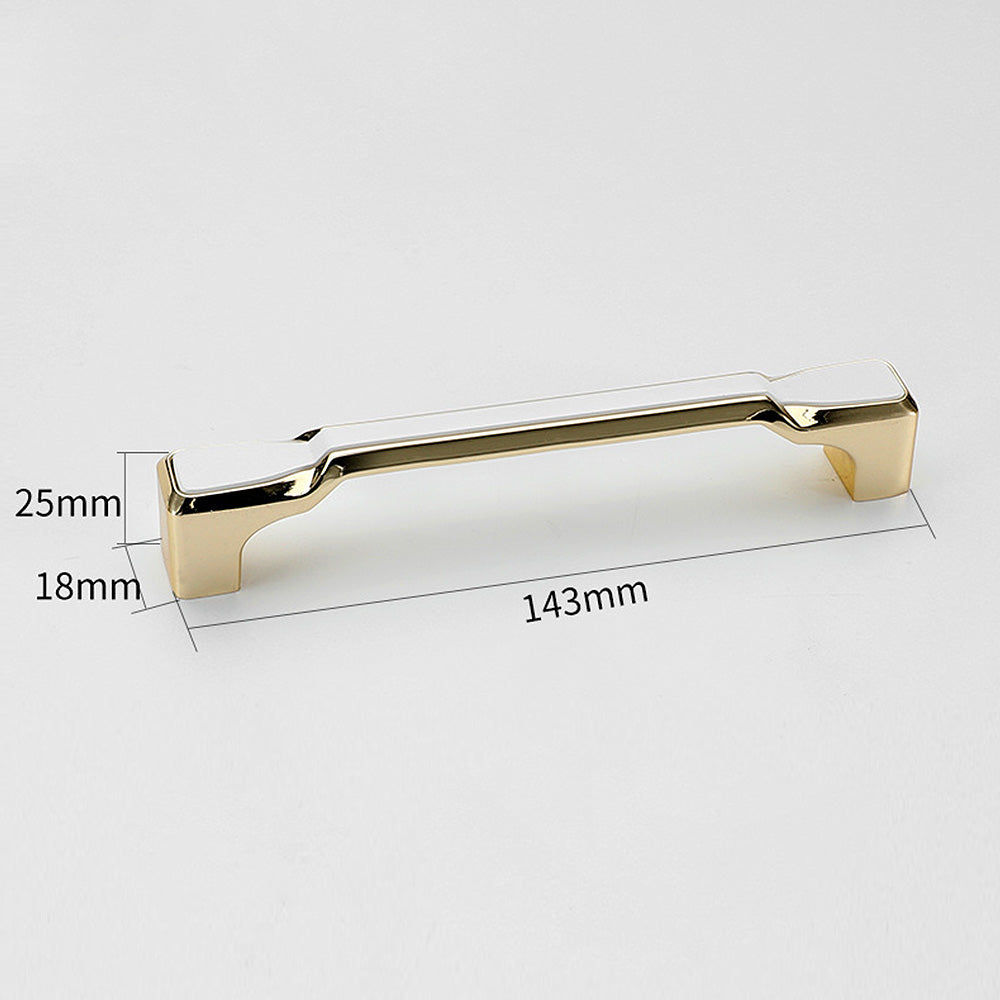Simple Gold Solid Cabinet Handle Round Corner Pull