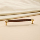 Brass Crystal Handle Cabinet Drawer Double Hole Pulls