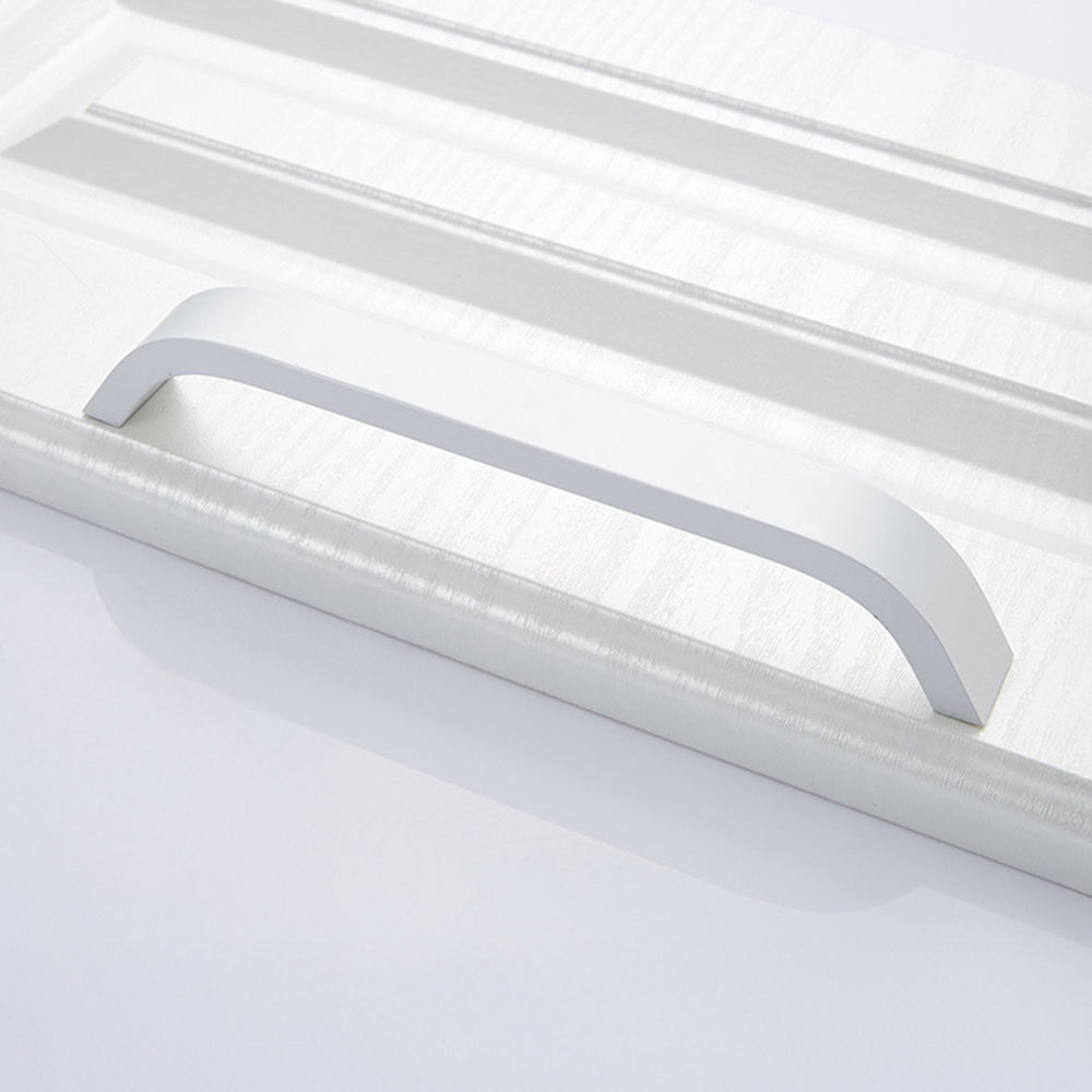 Sleek Curved Aluminum Alloy Cabinet Drawer Handles