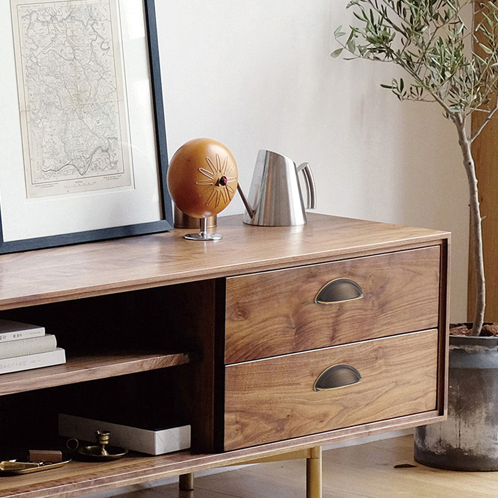 Modern Brass Cabinet Cup Pulls