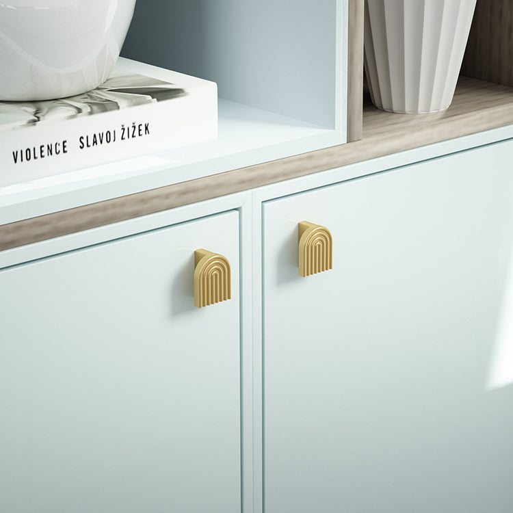 Gold Drawer Pulls Solid Brass Fingerprint Knobs Kitchen Furniture Hardware