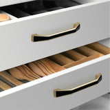 Luxury Zinc Alloy Black Gold Cabinet Handles