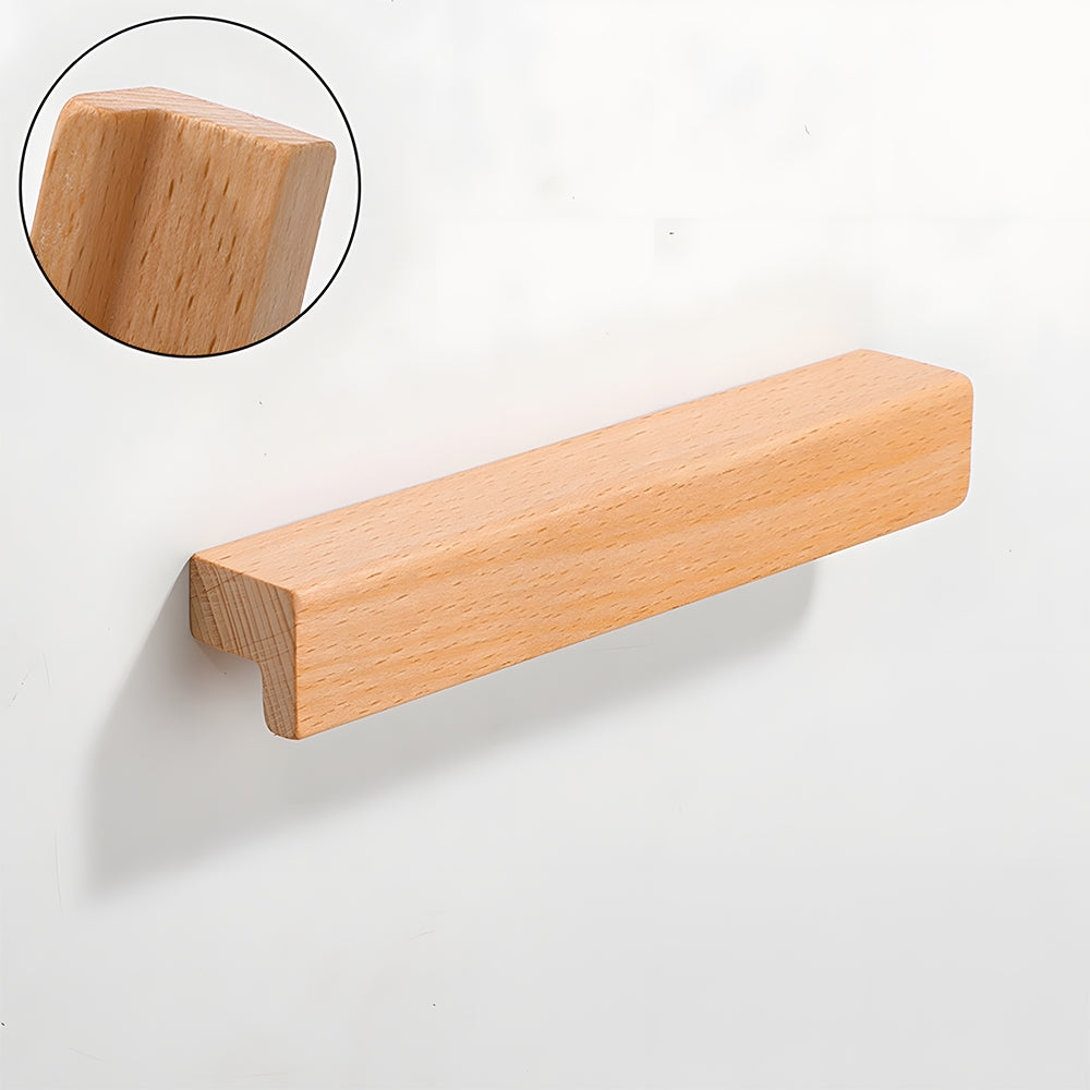 Natural Wood Lucky 7 Cabinet Handles
