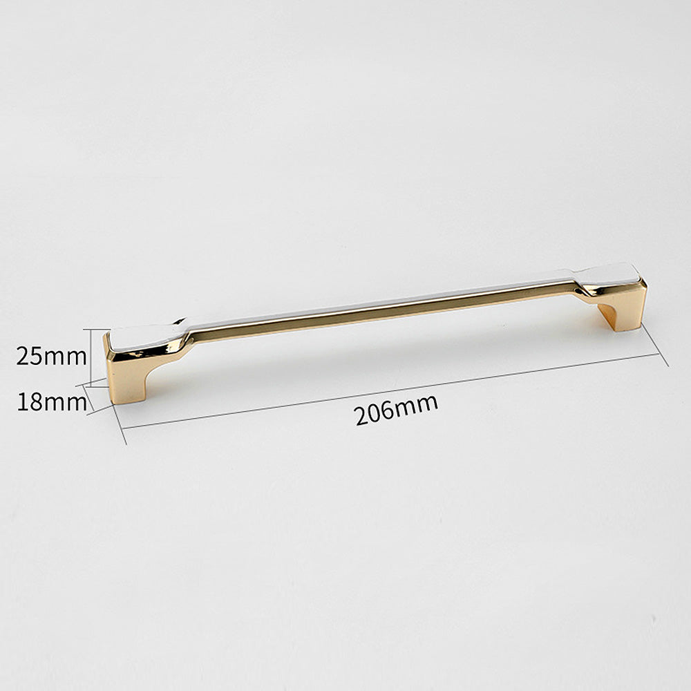Simple Gold Solid Cabinet Handle Round Corner Pull