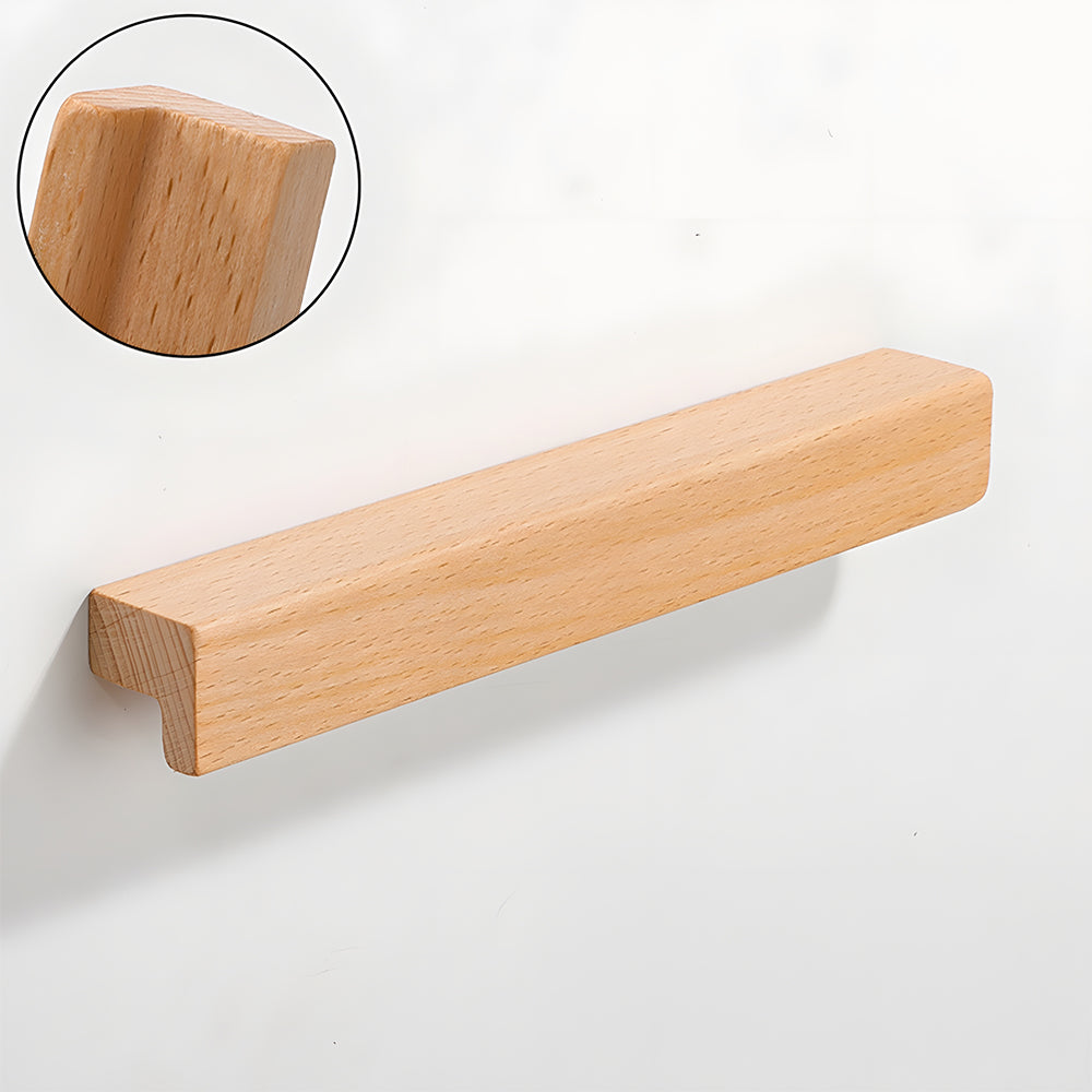 Natural Wood Lucky 7 Cabinet Handles