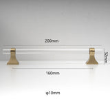 Minimalist Transparent Acrylic Handle and Knob