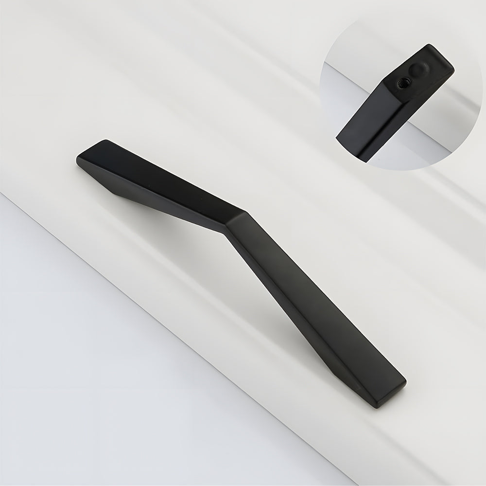 Black Simple American Wardrobe Drawer Handles