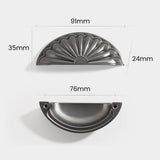 3 Inch Antique Shell Cabinet Cup Pulls